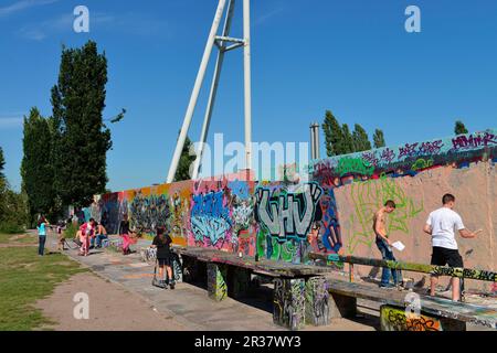 Graffiti, Mauerpark, Prenzlauer Berg, Berlin, Deutschland Stockfoto