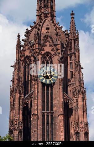 St. Bartholomäus Kaiserkathedrale, Domplatz, Frankfurt am Main, Hessen, Deutschland Stockfoto