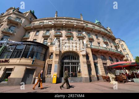 Palast Hotel, Kranzplatz, Wiesbaden, Hessen, Deutschland Stockfoto