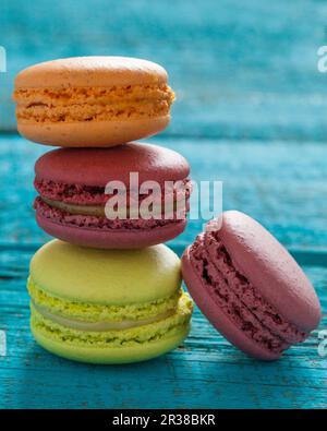 Vier macarons Stockfoto