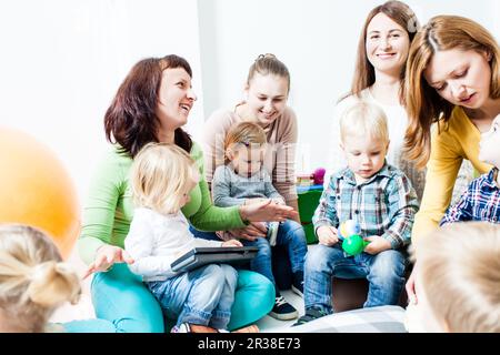 Musikalische Ausbildung für Vorschüler Stockfoto