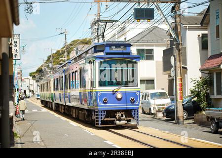 Enoshima Electric Railway, Präfektur Kanagawa, Japan Stockfoto