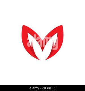 M-Logo stark. Buchstabe M für Ihr Unternehmen oder ursprüngliches Logo Stock Vektor