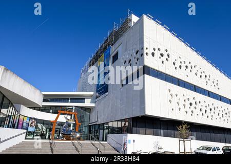 FRANKREICH. GIRONDE (33). BORDEAUX. DAS SEA MARINE MUSEUM IM NEUEN BEZIRK BASSINS IST EIN FLOT, IN VOLLER MUTATION Stockfoto