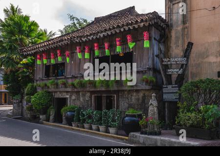 2. Mai 2023: Yap Sandiego Ancestral House, eines der ältesten erhaltenen Häuser auf den Philippinen, wurde im 17. Jahrhundert vom chinesischen philippinischen Mer erbaut Stockfoto