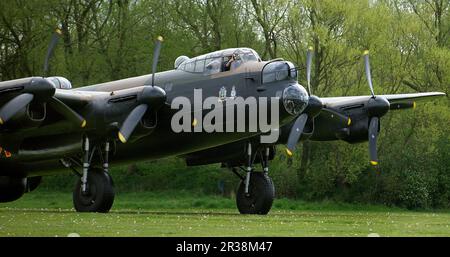 Die Avro Lancaster ist ein schwerer Bomber aus dem Zweiten Weltkrieg. Stockfoto