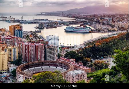 Malaga Stadt Stockfoto
