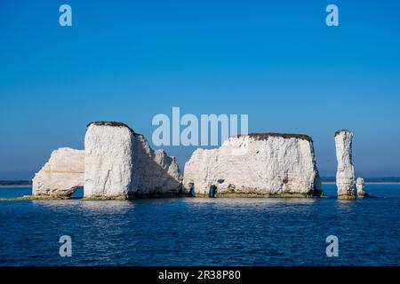 Der alte Harry Rocks aus dem Boot Stockfoto