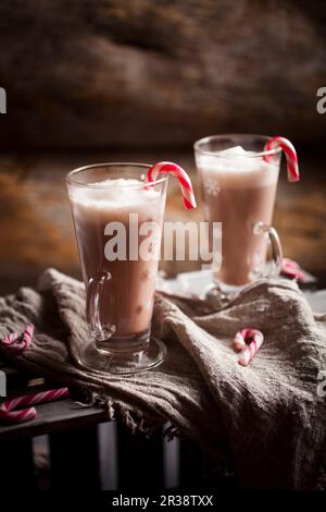 Pfefferminzschokolade Stockfoto