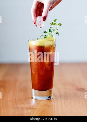 Bloody Mary cocktail Stockfoto