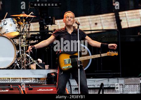 Rom, Italien. 21. Mai 2023. ROM, ITALIEN - 21. MAI: Bruce Springsteen und die E Street Band treten am 21. Mai 2023 im Circo Massimo Rome in Rom auf. (Foto: Roberto Finizio/NurPhoto) Kredit: NurPhoto SRL/Alamy Live News Stockfoto