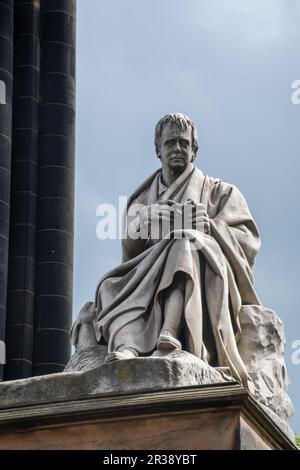 Statue des Autors Sir Walter Scott Princes Street Edinburgh Stockfoto