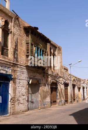 Ottoman Moucharabieh, Nördliches Rotes Meer, Massawa, Eritrea Stockfoto