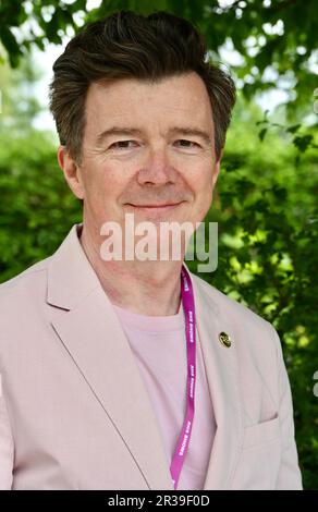 Rick Astley, Press Day, RHS Chelsea Flower Show, Royal Hospital, London, Großbritannien Stockfoto