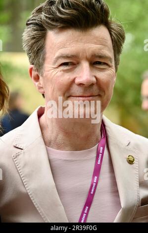 Rick Astley, Press Day, RHS Chelsea Flower Show, Royal Hospital, London, Großbritannien Stockfoto