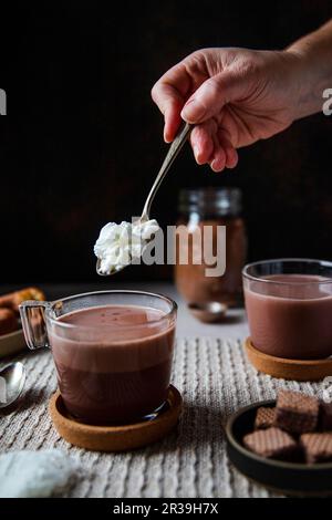 Heiße Schokolade Stockfoto