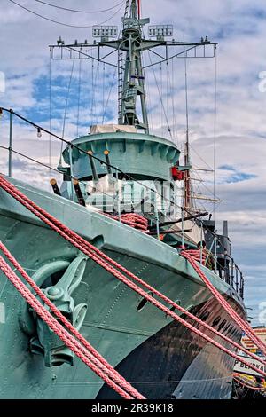 Distroyer ORP Blyskawica liegt im Hafen Stockfoto