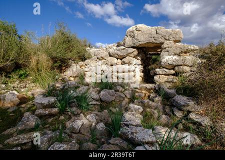 Talaiot, Son Ferrandell-Son Oleza, I milenio A C., Valldemossa, Mallorca, Balearische Inseln, spanien. Stockfoto