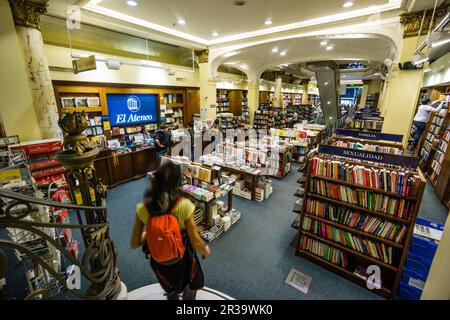 Libreria El Ateneo, Sucursal De La Calle Florida, Buenos Aires, Republica Argentina, Cono Sur, Südamerika. Stockfoto