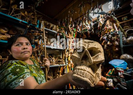 Santiago Atitlan, Mercado, Departamento de Sololá, Guatemala, Mittelamerika. Stockfoto