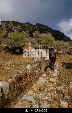 Traditioneller Graben im Orienttal, Mallorca, Balearen, Spanien. Stockfoto