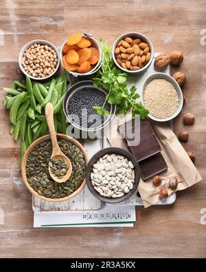 Produkte mit Magnesium Stockfoto