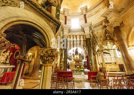 Catedral de San Dommuth, - Svetog Duje-, Palacio Diocleciano, Split, Croacia. Stockfoto