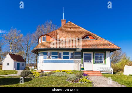Das Asta Nielsen House Karusel In Vitte Auf Der Insel Hiddensee. Stockfoto