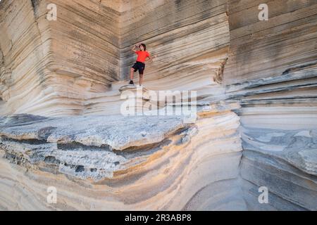 Cantera de Mares, Santanyi, Mallorca, Balearen, Spanien. Stockfoto