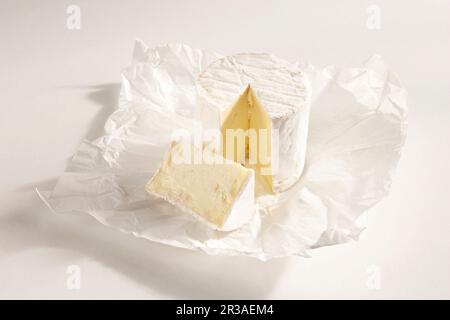 Französischer Weichkäse aus pasteurisierter Kuhmilch Stockfoto