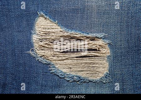 Jeans in Blau mit altmodischer Jeans Stockfoto