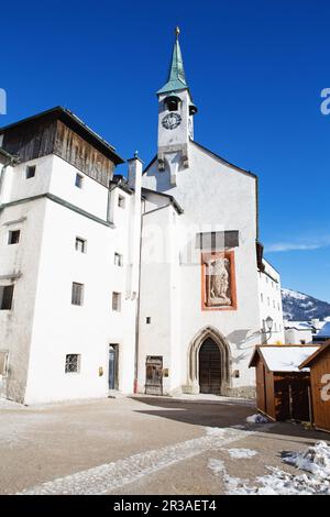 Festung Hohensalzburg. Salzburg. Österreich. Wunderschöne Aussicht auf die Salzburger Skyline mit Festung Hohensalz Stockfoto