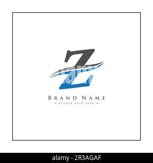 Vektorvorlage für ursprüngliches Logo mit Buchstabe Z – elegantes Monogramm-Logo für Buchstabe Z Stock Vektor