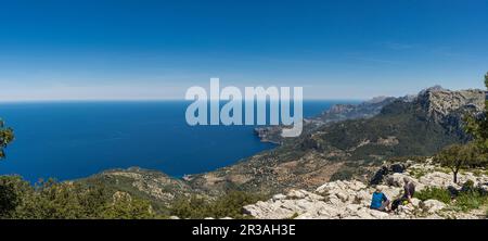 Cingles de Sohn Rullan, Deia, Mallorca, Balearen, Spanien. Stockfoto