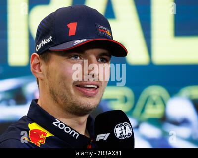 Max Verstappen (NED) vom Team Red Bull während eines Pressers beim australischen Formel-1-Grand Prix am 30. März 2023. Stockfoto