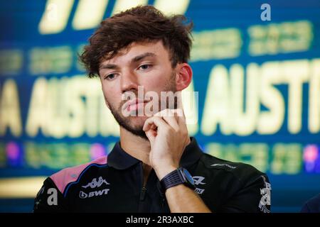 Pierre Gasly (FRA) vom Team Alpine während eines Pressers beim Grand Prix der australischen Formel 1 am 30. März 2023. Stockfoto