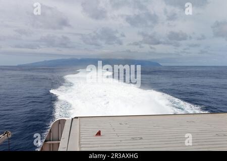 Mit der Fähre von La Gomera nach Teneriffa. Stockfoto