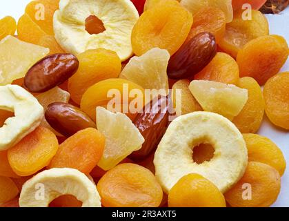 Gemischte getrocknete Früchte (Füllen des Bildes) Stockfoto