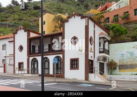 Kleine verschlafene Stadt Hermigua, La Gomera Stockfoto