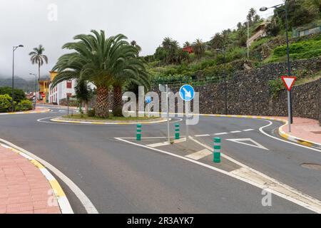 Kleine verschlafene Stadt Hermigua, La Gomera Stockfoto