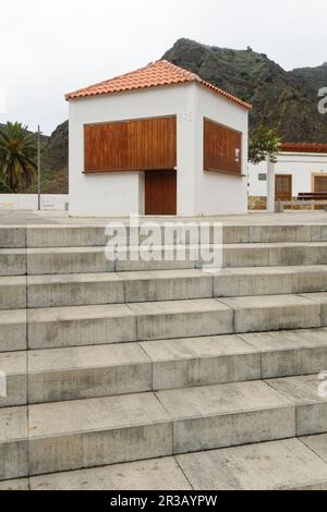 Kleine verschlafene Stadt Hermigua, La Gomera Stockfoto