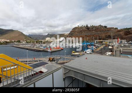 Mit der Fähre von La Gomera nach Teneriffa. Stockfoto