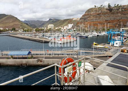 Mit der Fähre von La Gomera nach Teneriffa. Stockfoto