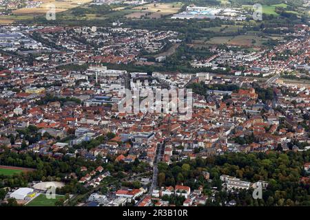 Landau in der Pfalz aus der Vogelperspektive Stockfoto