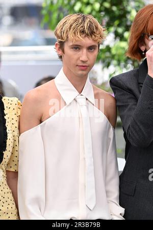 Cannes, Frankreich. 23. Mai 2023. Cannes, Frankreich. 23. Mai 2023 Troye Sivan bei der Fotokonferenz für das Idol, Teil des Filmfestivals 76. in Cannes, Palais des Festival. Kredit: Doug Peters/Alamy Live News Stockfoto