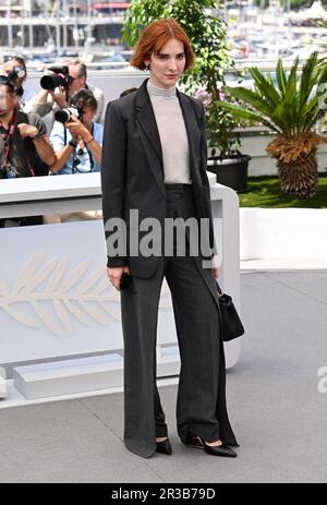 Cannes, Frankreich. 23. Mai 2023. Cannes, Frankreich. 23. Mai 2023 Hari Nef bei der Fotokonferenz für das Idol, Teil des Filmfestivals 76. in Cannes, Palais des Festival. Kredit: Doug Peters/Alamy Live News Stockfoto