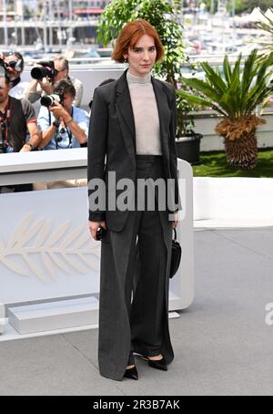 Cannes, Frankreich. 23. Mai 2023. Cannes, Frankreich. 23. Mai 2023 Hari Nef bei der Fotokonferenz für das Idol, Teil des Filmfestivals 76. in Cannes, Palais des Festival. Kredit: Doug Peters/Alamy Live News Stockfoto