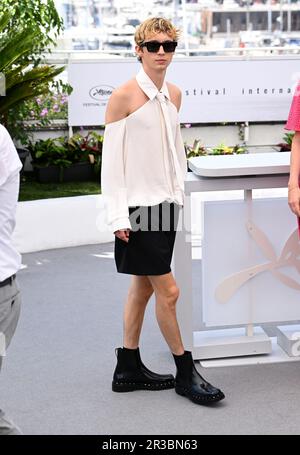 Cannes, Frankreich. 23. Mai 2023. Cannes, Frankreich. 23. Mai 2023 Troye Sivan bei der Fotokonferenz für das Idol, Teil des Filmfestivals 76. in Cannes, Palais des Festival. Kredit: Doug Peters/Alamy Live News Stockfoto