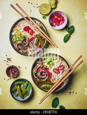 Vietnamesische Pho-Suppe Stockfoto