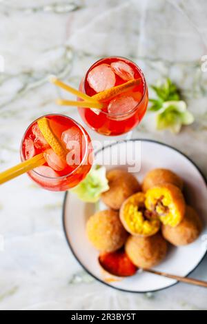 Aperol Spritz Stockfoto